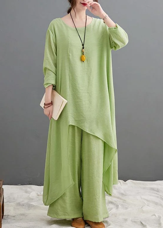 Sale Alert – Get Ready to Shop!Sale Alert – Get Ready to Shop!Green Suit Spring Long Top Casual Wide Leg Pants Two Pieces Sale Alert – Get Ready to Shop!Sale Alert – Get Ready to Shop!Green Suit Spring Long Top Casual Wide Leg Pants Two Pieces