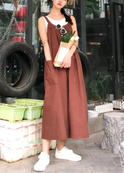 Shop Now and Save!Shop Now and Save!Style Spaghetti Strap jumpsuit pants cotton linen quilting clothes Fabrics chocolate pants Shop Now and Save!Shop Now and Save!Style Spaghetti Strap jumpsuit pants cotton linen quilting clothes Fabrics chocolate pants