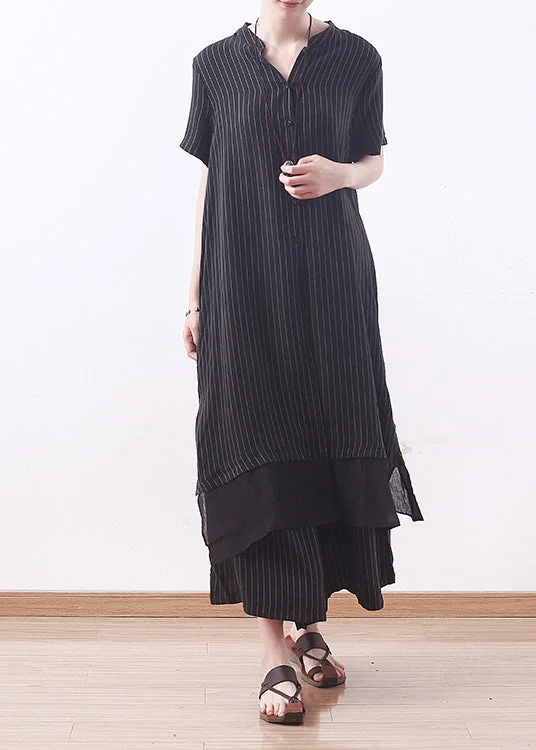 Hurry, Sale Ends Soon!Hurry, Sale Ends Soon!DIY black striped tops outfit Vintage Inspiration v neck wide leg pants A Line Summer two pieces Hurry, Sale Ends Soon!Hurry, Sale Ends Soon!DIY black striped tops outfit Vintage Inspiration v neck wide leg pants A Line Summer two pieces