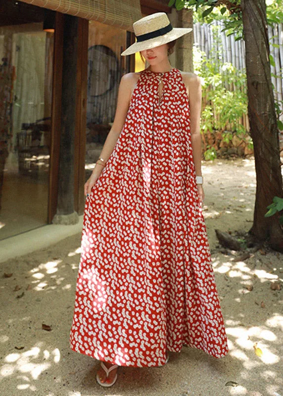 Hottest Discounts of the Year!Hottest Discounts of the Year!Elegant Red Colour O-Neck Print Pockets Chiffon Jumpsuits Pants Summer Hottest Discounts of the Year!Hottest Discounts of the Year!Elegant Red Colour O-Neck Print Pockets Chiffon Jumpsuits Pants Summer