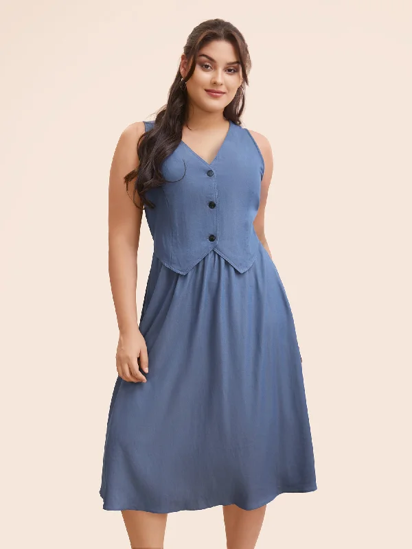 The Best Sale of the Year!The Best Sale of the Year!V Neck 2 In 1 Bodycon Dress