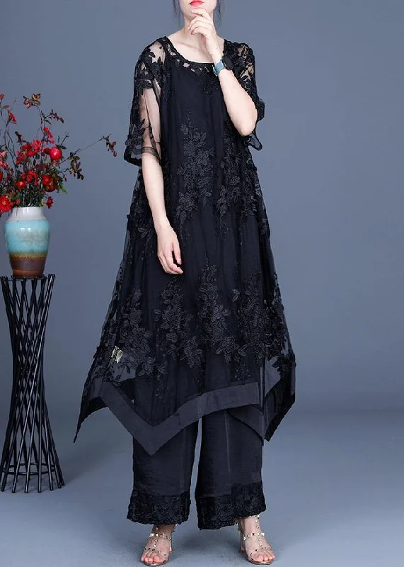 Price Drops You’ll Love!Price Drops You’ll Love!Summer Black Dress Wide Leg Pants Suspender Skirt Three Piece Set Price Drops You’ll Love!Price Drops You’ll Love!Summer Black Dress Wide Leg Pants Suspender Skirt Three Piece Set