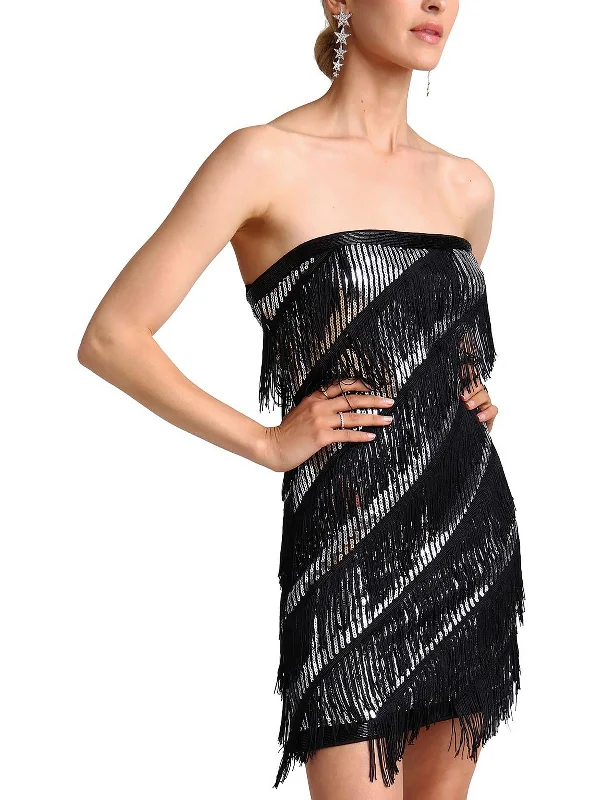 Get More, Spend Less – Shop Now!Get More, Spend Less – Shop Now!Womens Sequined Fringe Bodycon Dress