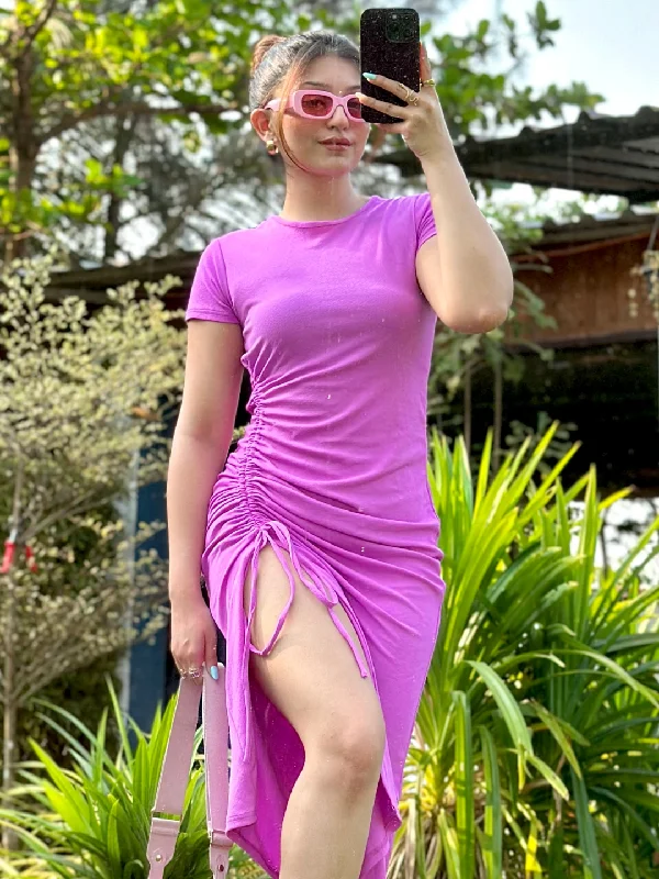 Limited Edition, Limited Price!Limited Edition, Limited Price!Stretchable Cotton Drawstring Bodycon Dress Limited Edition, Limited Price!Limited Edition, Limited Price!Stretchable Cotton Drawstring Bodycon Dress
