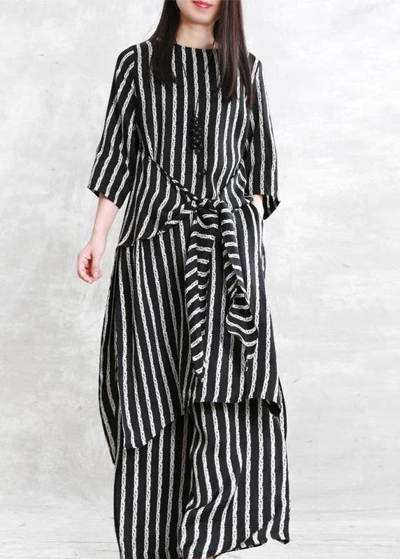 Your Exclusive Offer Awaits!Your Exclusive Offer Awaits!Spring loose multi-fit seven-point sleeve suit female long thin stripe shirt casual wide-leg pants Your Exclusive Offer Awaits!Your Exclusive Offer Awaits!Spring loose multi-fit seven-point sleeve suit female long thin stripe shirt casual wide-leg pants