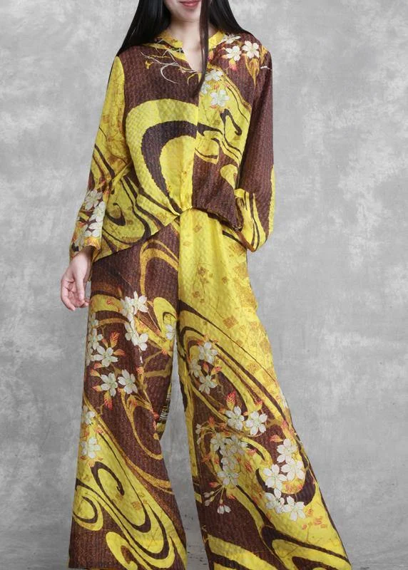 The Best Offers Are Here!The Best Offers Are Here!2025 New Suit Loose Casual Irregular Yellow Shirt + Wide Leg Pants The Best Offers Are Here!The Best Offers Are Here!2025 New Suit Loose Casual Irregular Yellow Shirt + Wide Leg Pants