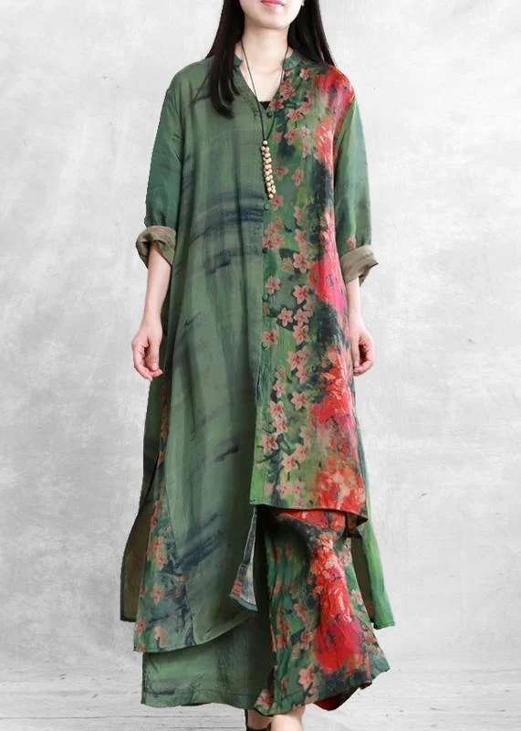 Bigger Savings, Better Shopping!Bigger Savings, Better Shopping!Spring silk suit loose loose irregular long shirt casual wide leg pants Bigger Savings, Better Shopping!Bigger Savings, Better Shopping!Spring silk suit loose loose irregular long shirt casual wide leg pants