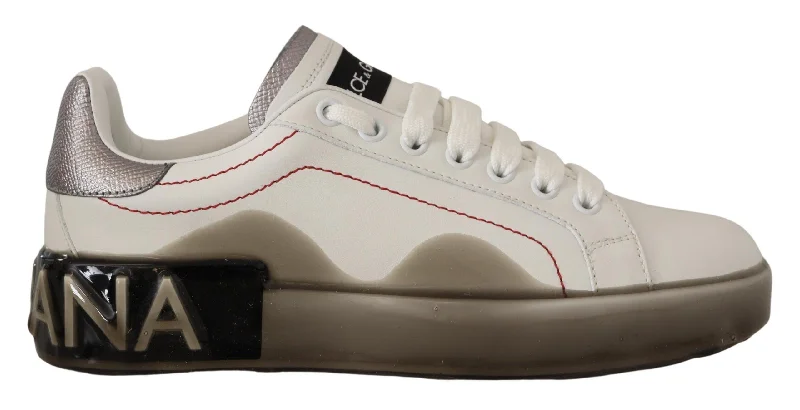 Dolce & Gabbana Leather Logo Sneakers