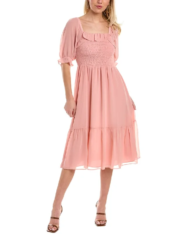 Only a Few Left – Order Now!Only a Few Left – Order Now!1.STATE Smocked Midi Dress