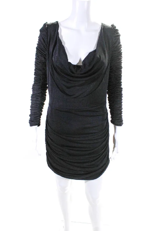 Hurry! While Supplies Last!Hurry! While Supplies Last!Aliette Womens Black Long Sleeve Mini Dress - Black Hurry! While Supplies Last!Hurry! While Supplies Last!Aliette Womens Black Long Sleeve Mini Dress - Black