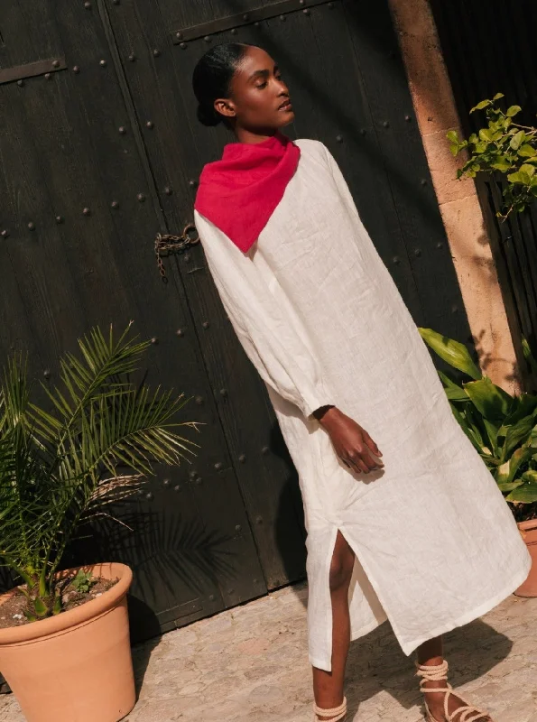 Exclusive Offers You’ll Love!Exclusive Offers You’ll Love!Amalia Long-Length Linen Dress - White