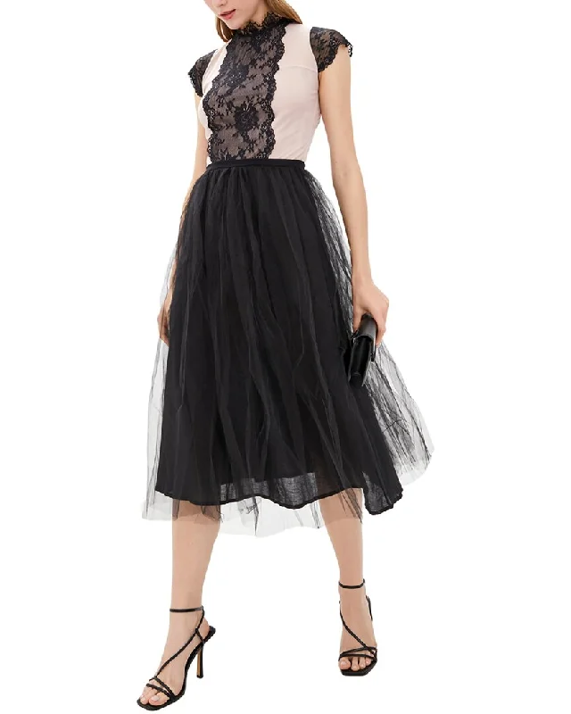 Unbeatable Prices!Unbeatable Prices!AREFEVA Cap Sleeve Midi Dress