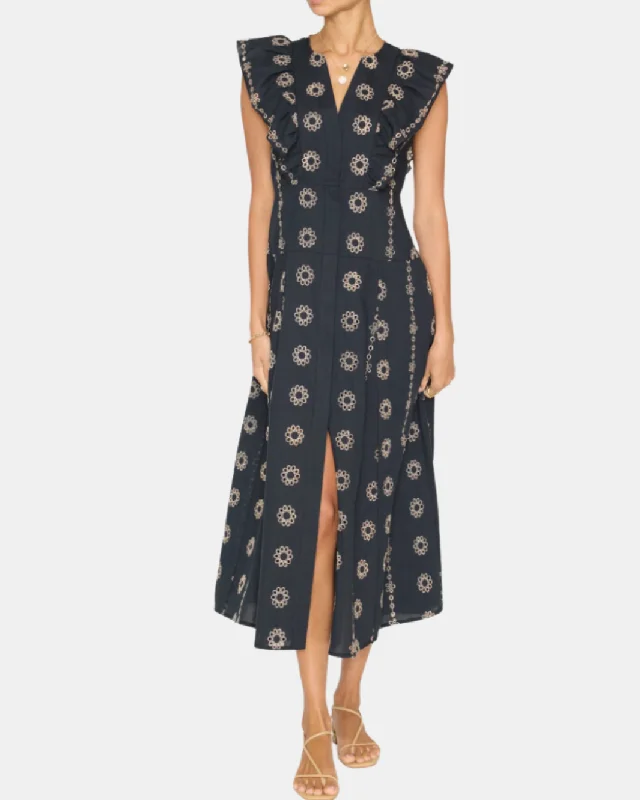 Incredible Savings Inside!Incredible Savings Inside!AURORA EYELET DRESS IN BLACK AND BEIGE Incredible Savings Inside!Incredible Savings Inside!AURORA EYELET DRESS IN BLACK AND BEIGE