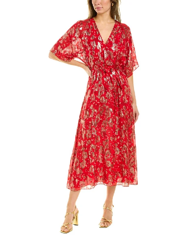Limited Deals, Unlimited Savings!Limited Deals, Unlimited Savings!ba&sh Metallic Silk-Blend Midi Dress Limited Deals, Unlimited Savings!Limited Deals, Unlimited Savings!ba&sh Metallic Silk-Blend Midi Dress