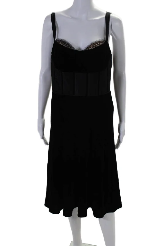Upgrade for Less!Upgrade for Less!Badgley Mischka Women's Corset Top Fit Flare Velvet Mini Dress Black Upgrade for Less!Upgrade for Less!Badgley Mischka Women's Corset Top Fit Flare Velvet Mini Dress Black