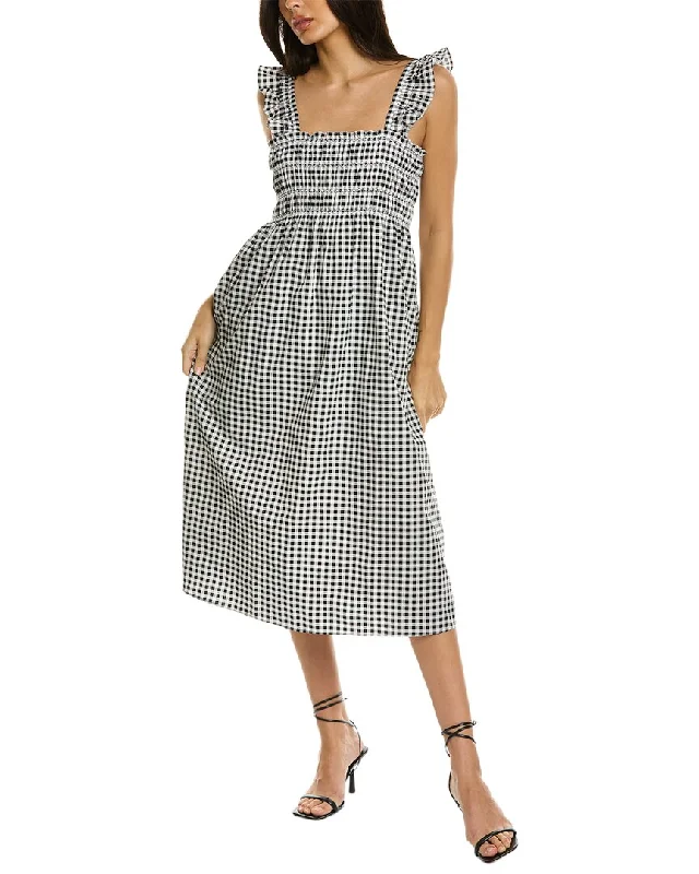 Huge Savings – Act Now!BCBGeneration Poplin Smocked Midi Dress