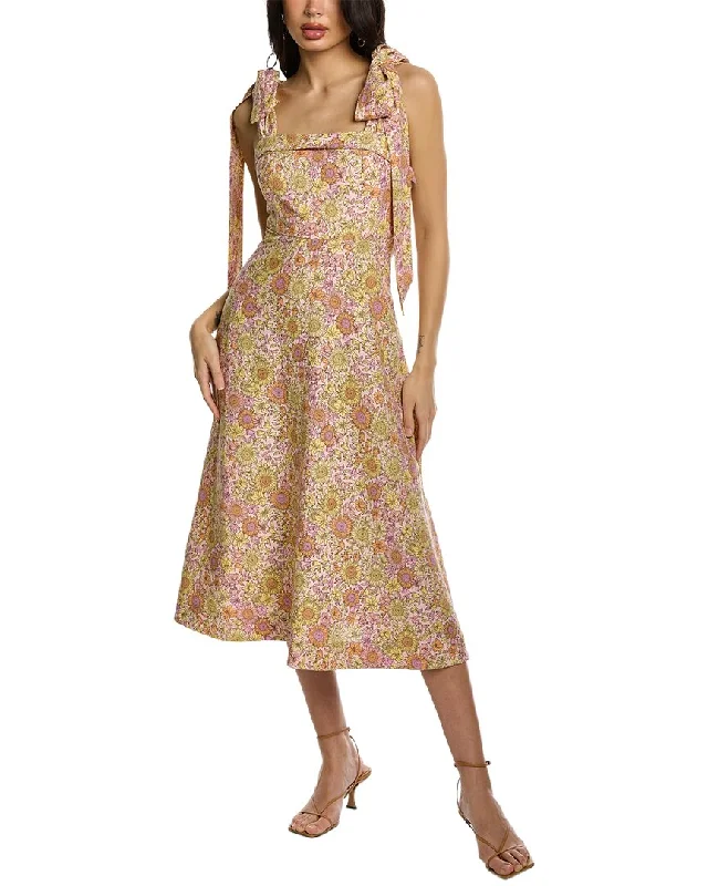 Time to Save Big!Time to Save Big!BCBGeneration Tie Shoulder Linen-Blend Midi Dress Time to Save Big!Time to Save Big!BCBGeneration Tie Shoulder Linen-Blend Midi Dress