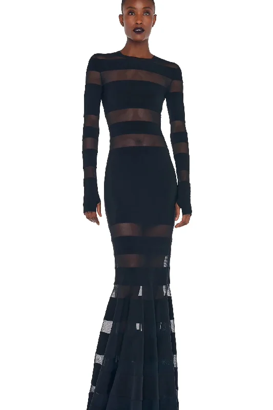 Shop Early, Save Big!Shop Early, Save Big!BLACK MESH FISHTAIL GOWN