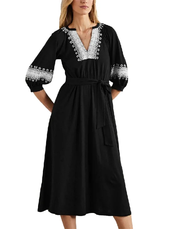 Save More with Every Purchase!Save More with Every Purchase!Boden Crochet Trim Jersey Midi Dress Save More with Every Purchase!Save More with Every Purchase!Boden Crochet Trim Jersey Midi Dress