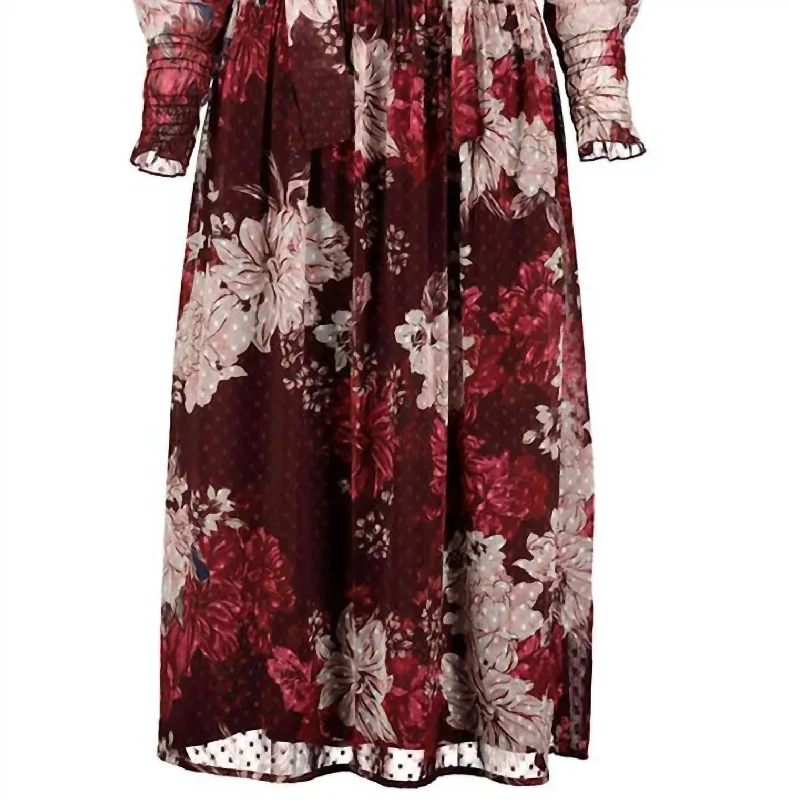 Unlock Huge Savings Now!Unlock Huge Savings Now!Cameo Midi Dress In Dahlia Print