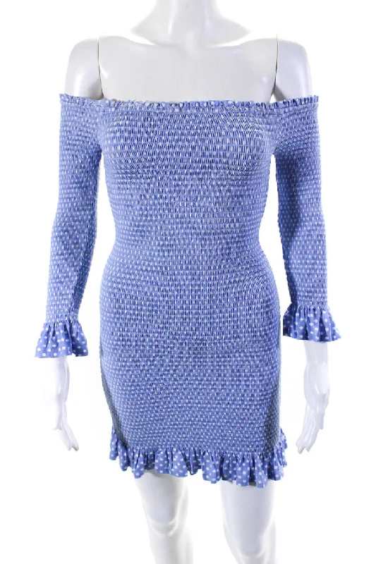 Today Only – Don’t Miss It!Today Only – Don’t Miss It!Caroline Constas Womens Spotted Print Long Sleeve Ruffled Mini Dress Blue Today Only – Don’t Miss It!Today Only – Don’t Miss It!Caroline Constas Womens Spotted Print Long Sleeve Ruffled Mini Dress Blue