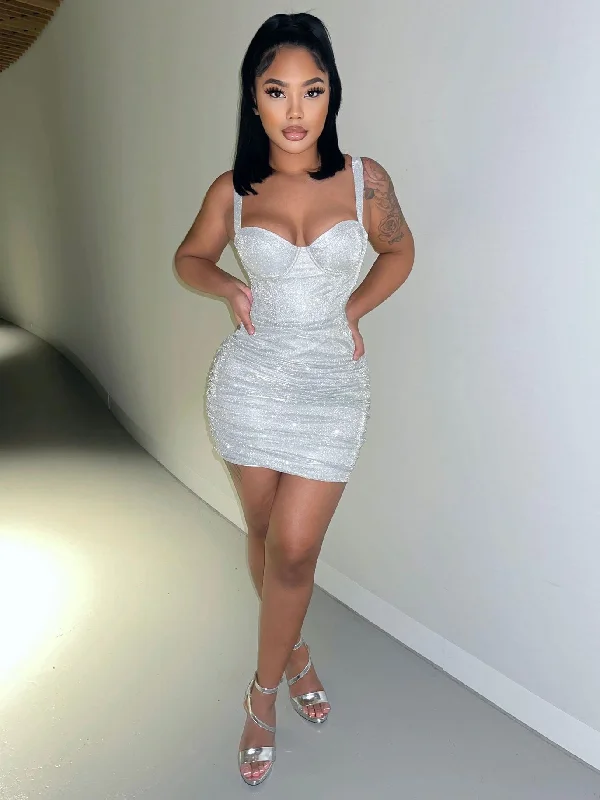 Massive Price Cuts!Massive Price Cuts!Holidate Sparkle Corset Dress