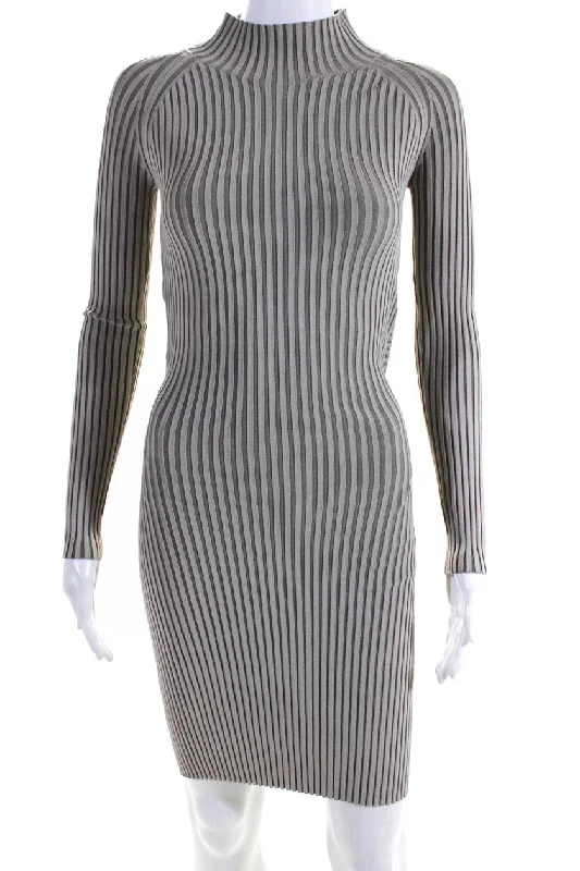 Exclusive Deals Just for You!Exclusive Deals Just for You!Dion Lee Womens Shadow Rib Knit Twist Turtleneck Mini Dress Taupe Exclusive Deals Just for You!Exclusive Deals Just for You!Dion Lee Womens Shadow Rib Knit Twist Turtleneck Mini Dress Taupe