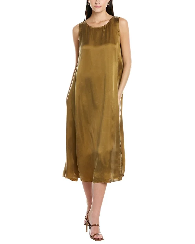 Limited Stock Available!EILEEN FISHER Ballet Neck Midi Dress