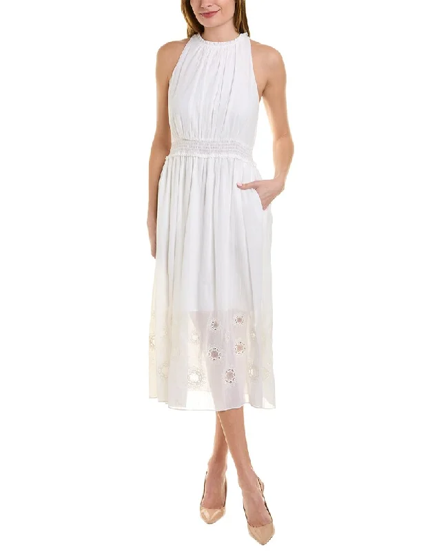 Save More Than Ever!Save More Than Ever!Elie Tahari Halter Embroidered Hem Midi Dress Save More Than Ever!Save More Than Ever!Elie Tahari Halter Embroidered Hem Midi Dress
