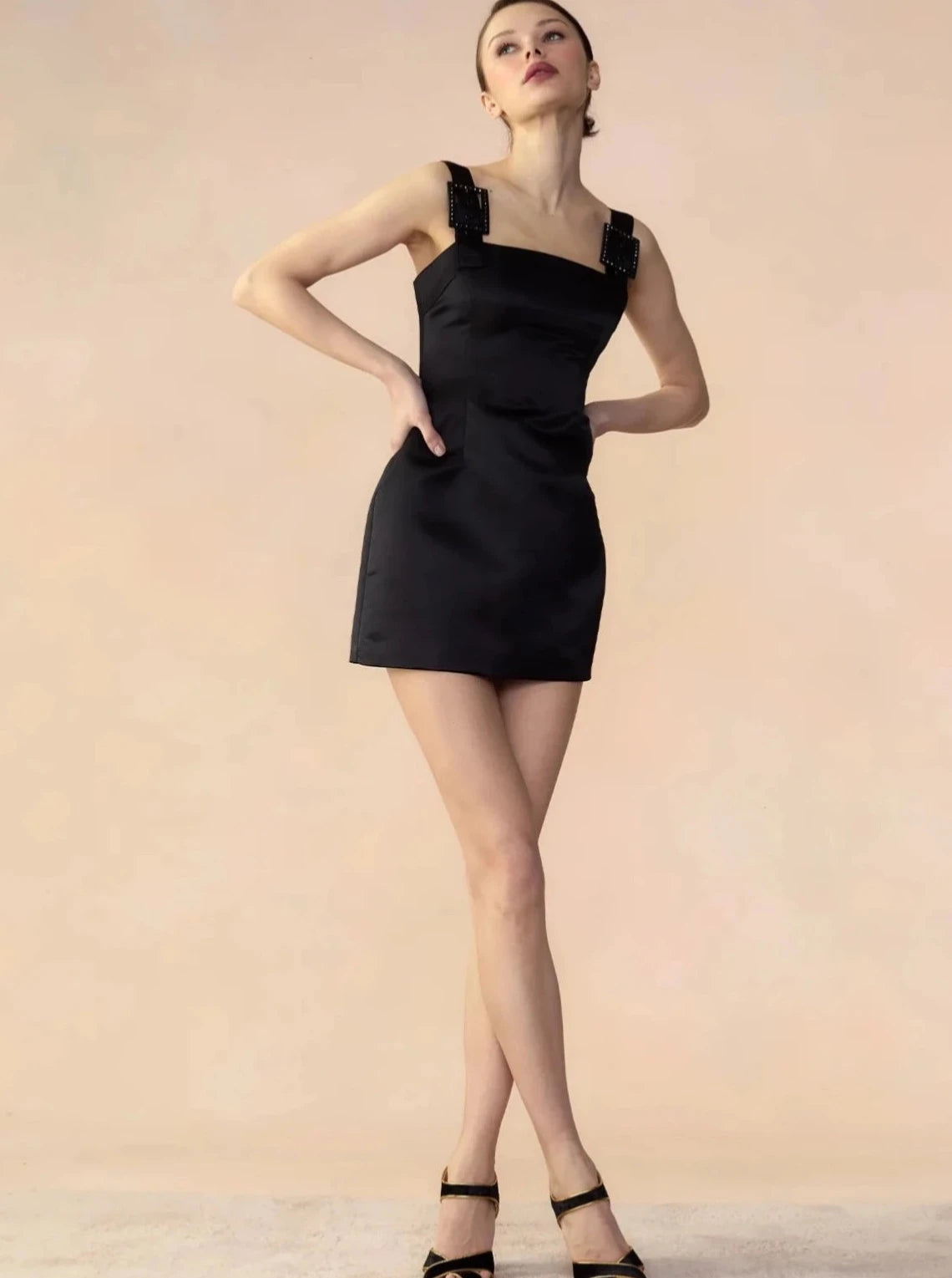 The Best Offers Are Here!The Best Offers Are Here!GIGI SATIN BUCKLE DRESS