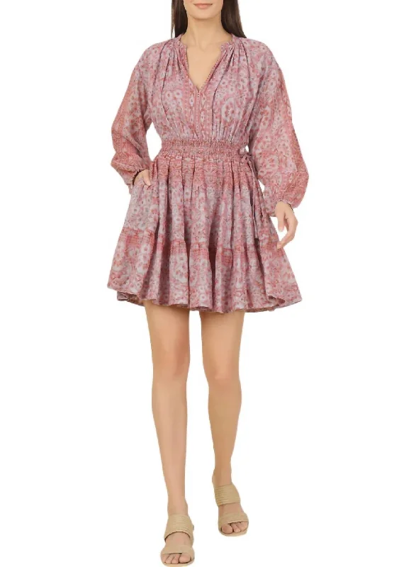 Flash Sale – Act Fast!Lani Mini Dress In Priya Orchid