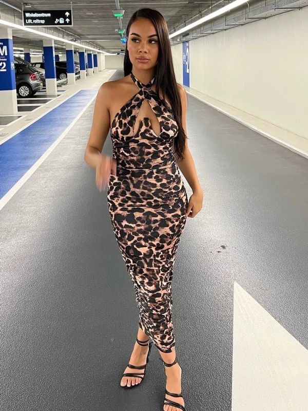 Unlock Huge Savings Now!Unlock Huge Savings Now!Leopard Underbust Dress