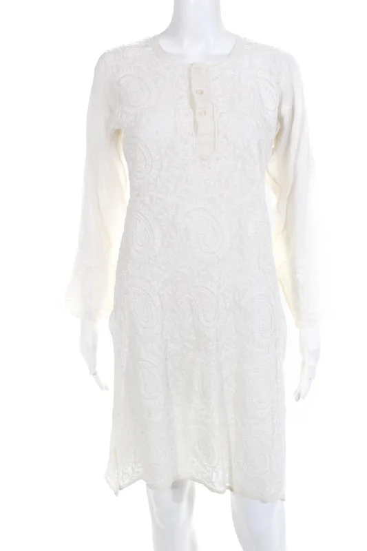 Hottest Discounts of the Year!Hottest Discounts of the Year!Little India Womens Long Sleeve Mini Dress Cream Embroidered Hottest Discounts of the Year!Hottest Discounts of the Year!Little India Womens Long Sleeve Mini Dress Cream Embroidered