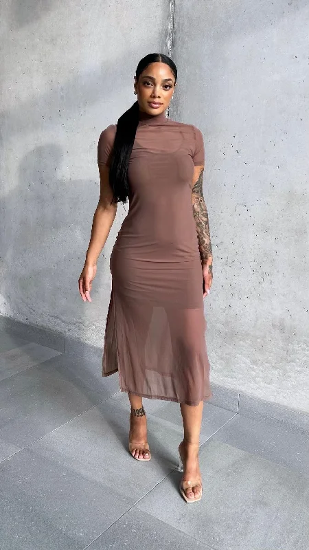 Biggest Sale of the Season!Biggest Sale of the Season!Lucy Chocolate Mesh Dress