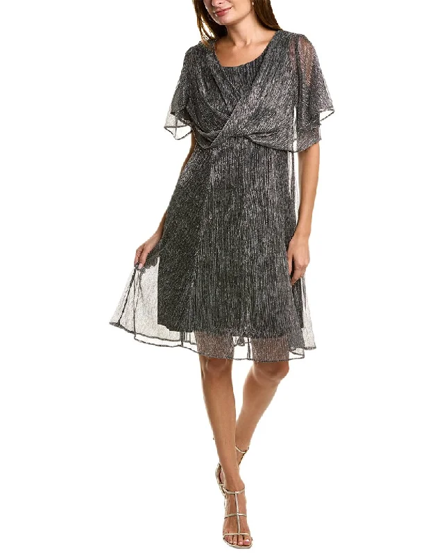 Flash Sale – Act Fast!MAISON TARA Metallic Midi Dress
