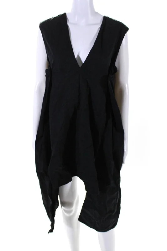 Your Dream Deal is Here!Your Dream Deal is Here!Marni Womens Side Split Round Neck Sleeveless Pullover Mini Dress Black Your Dream Deal is Here!Your Dream Deal is Here!Marni Womens Side Split Round Neck Sleeveless Pullover Mini Dress Black