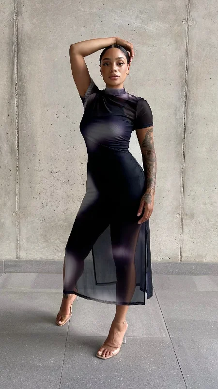 Don't Miss Out!Don't Miss Out!Nobiya Tie and Dye Mesh Dress