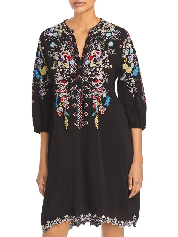 More Discounts, More Joy!More Discounts, More Joy!Nola Womens Embroidered Knee Midi Dress More Discounts, More Joy!More Discounts, More Joy!Nola Womens Embroidered Knee Midi Dress