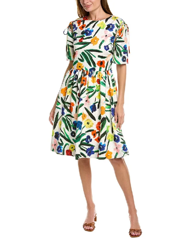 Your Favorite Sale is Back!Your Favorite Sale is Back!Oscar de la Renta Tie Shoulder Midi Dress Your Favorite Sale is Back!Your Favorite Sale is Back!Oscar de la Renta Tie Shoulder Midi Dress