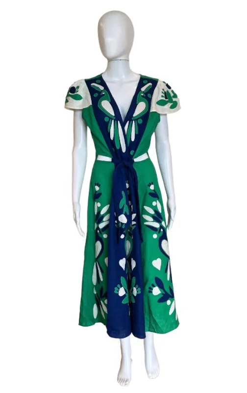 Your Discount is Waiting!Your Discount is Waiting!Patchwork Midi Dress in Soft Garden Blue Your Discount is Waiting!Your Discount is Waiting!Patchwork Midi Dress in Soft Garden Blue