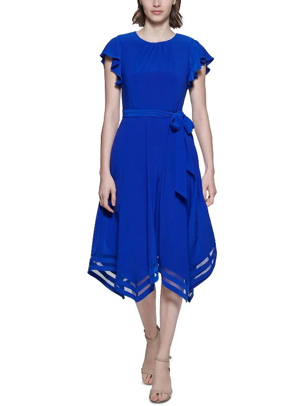 Flash Sale – Act Fast!Flash Sale – Act Fast!Petites Womens Handkerchief-Hem Knee Midi Dress Flash Sale – Act Fast!Flash Sale – Act Fast!Petites Womens Handkerchief-Hem Knee Midi Dress