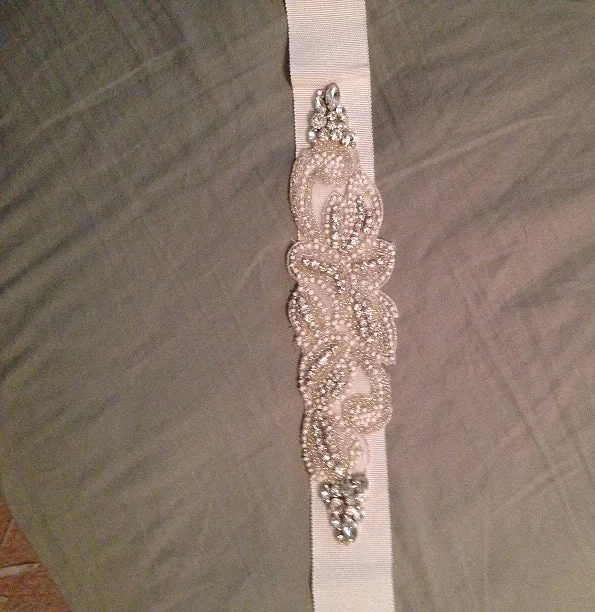 Hurry! While Supplies Last!Hurry! While Supplies Last!Pronovias Pronovias Beaded Ivory Sash