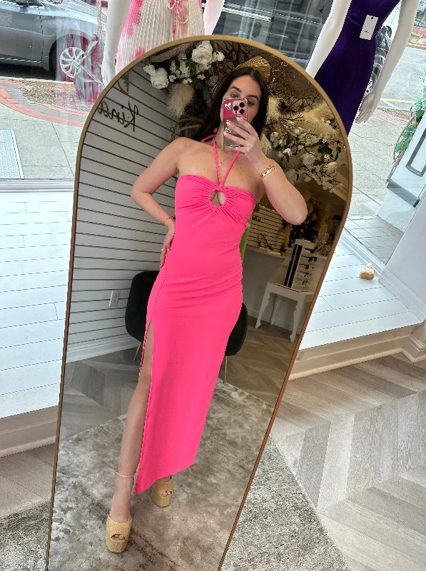 Upgrade for Less!Upgrade for Less!RING FRONT SLIT DRESS