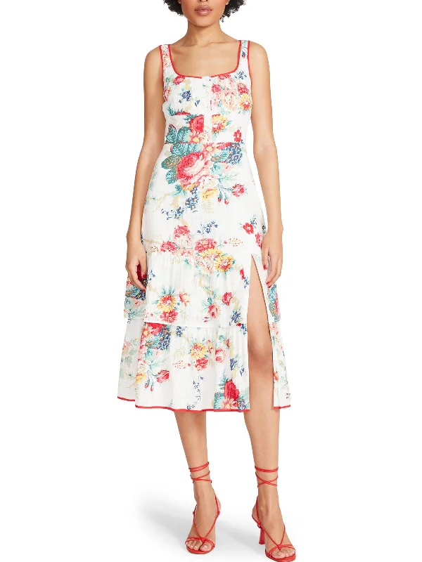 Don’t Wait – Shop Today!Don’t Wait – Shop Today!Riviera Womens Floral Front Slit Midi Dress Don’t Wait – Shop Today!Don’t Wait – Shop Today!Riviera Womens Floral Front Slit Midi Dress