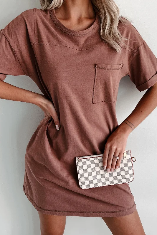 Hot Deals You Can’t Resist!Hot Deals You Can’t Resist!Rolled Sleeve T-Shirt Dress (Cocoa) Hot Deals You Can’t Resist!Hot Deals You Can’t Resist!Rolled Sleeve T-Shirt Dress (Cocoa)