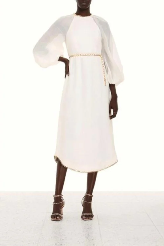 Special Offer – Act Fast!Special Offer – Act Fast!Rouleau Chain Midi Dress In Pearl Special Offer – Act Fast!Special Offer – Act Fast!Rouleau Chain Midi Dress In Pearl