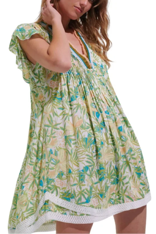 Best Deals Just for You!Best Deals Just for You!Sasha Mini Dress In Green Orchid