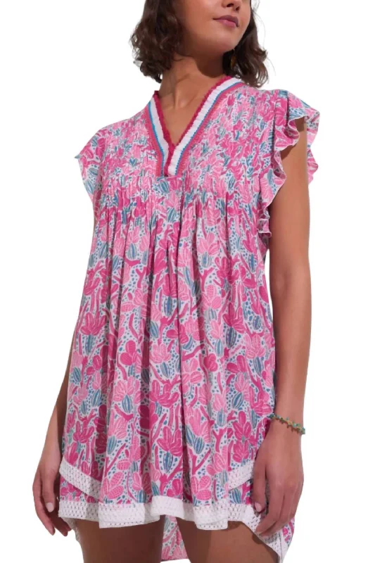 Your Shopping Spree Starts Here!Your Shopping Spree Starts Here!Sasha Mini Dress In Pink Kaktus Your Shopping Spree Starts Here!Your Shopping Spree Starts Here!Sasha Mini Dress In Pink Kaktus