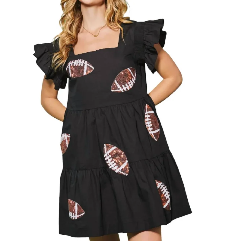 Don’t Wait – Shop Today!Don’t Wait – Shop Today!Sequin Football Tiered Mini Dress In Black Don’t Wait – Shop Today!Don’t Wait – Shop Today!Sequin Football Tiered Mini Dress In Black