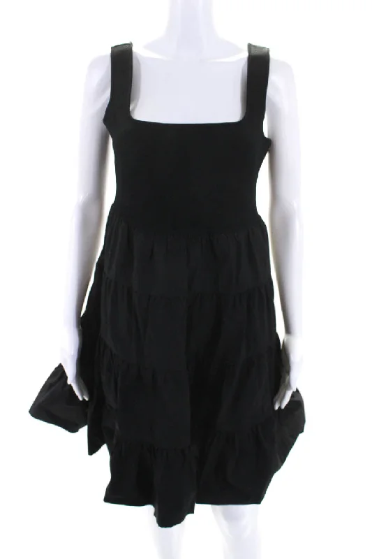 Act Fast – Limited Time Savings!Act Fast – Limited Time Savings!Tanya Taylor Women's Square Neck Sleeveless Tiered Mini Dress Black Act Fast – Limited Time Savings!Act Fast – Limited Time Savings!Tanya Taylor Women's Square Neck Sleeveless Tiered Mini Dress Black